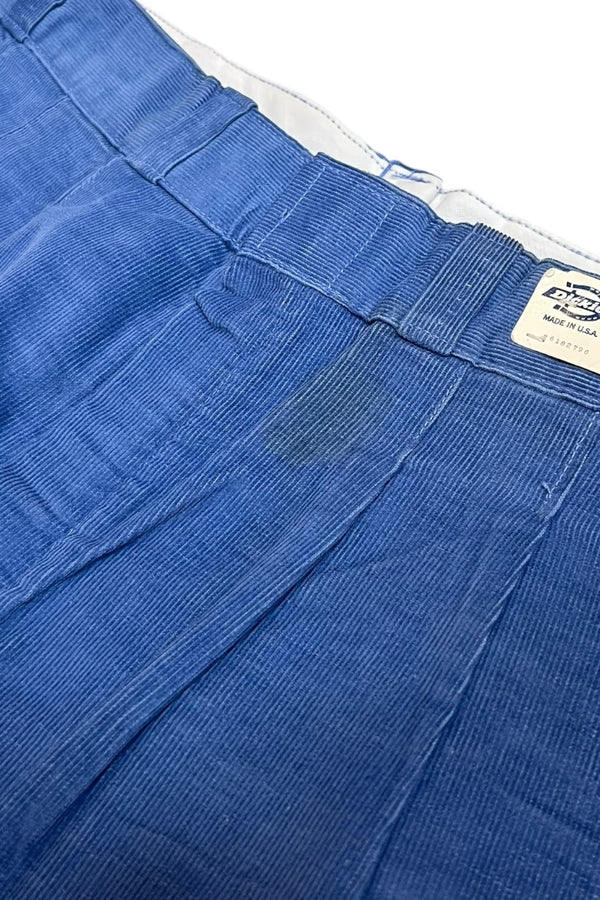 MADE IN USA 70-80'S CORDUROY PANTS / BLUE [SIZE: W29 DEADSTOCK/NOS]