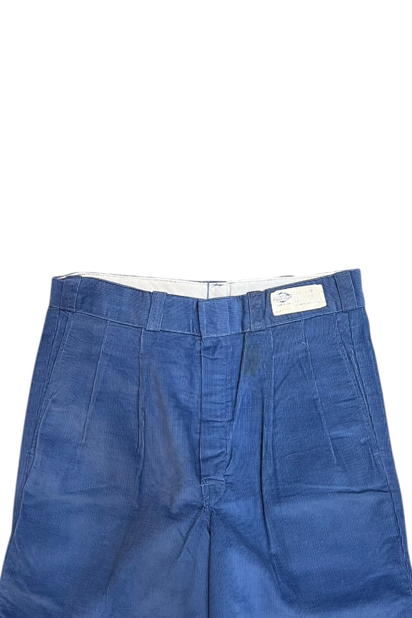 MADE IN USA 70-80'S CORDUROY PANTS / BLUE [SIZE: W29 DEADSTOCK/NOS]