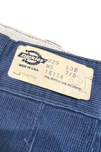 画像をギャラリービューアに読み込む, MADE IN USA 70-80'S CORDUROY PANTS / BLUE [SIZE: W29 DEADSTOCK/NOS]
