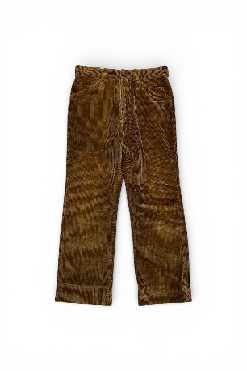 80'S CORDUROY PANTS / BROWN [SIZE: 30 USED]