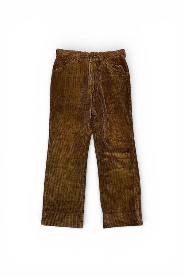 80'S CORDUROY PANTS / BROWN [SIZE: 30 USED]