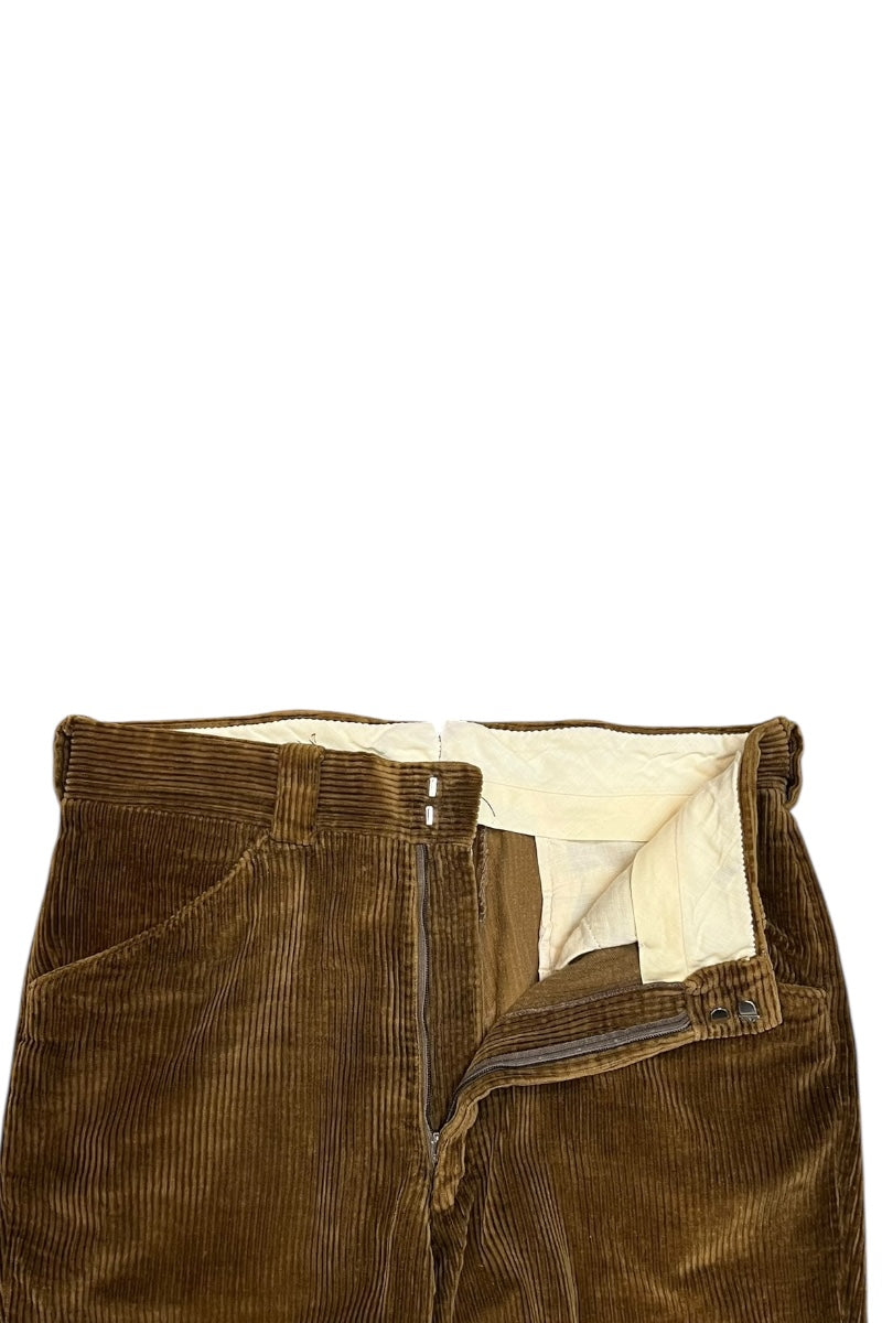 80'S CORDUROY PANTS / BROWN [SIZE: 30 USED]