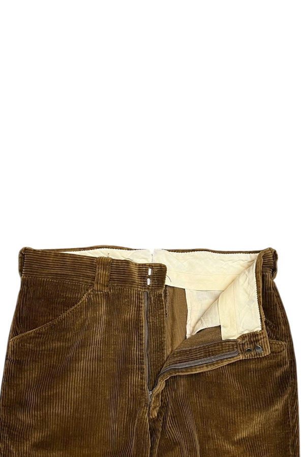 80'S CORDUROY PANTS / BROWN [SIZE: 30 USED]