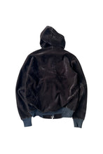 画像をギャラリービューアに読み込む, MADE IN USA 80'S VELOUR ZIP HOODIE JACKET / BLACK [SIZE: M USED]
