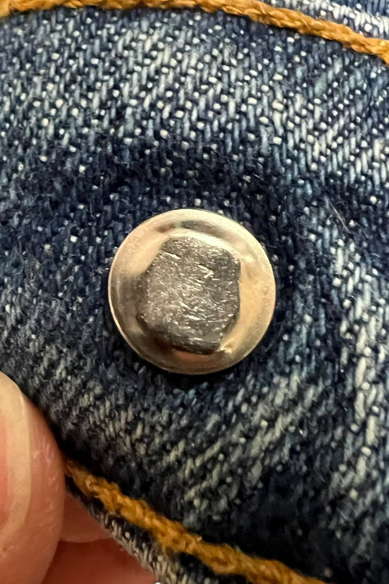 MADE IN USA 96'S 517 DENIM PANTS ORANGE TAB / INDIGO [SIZE: 33 USED]