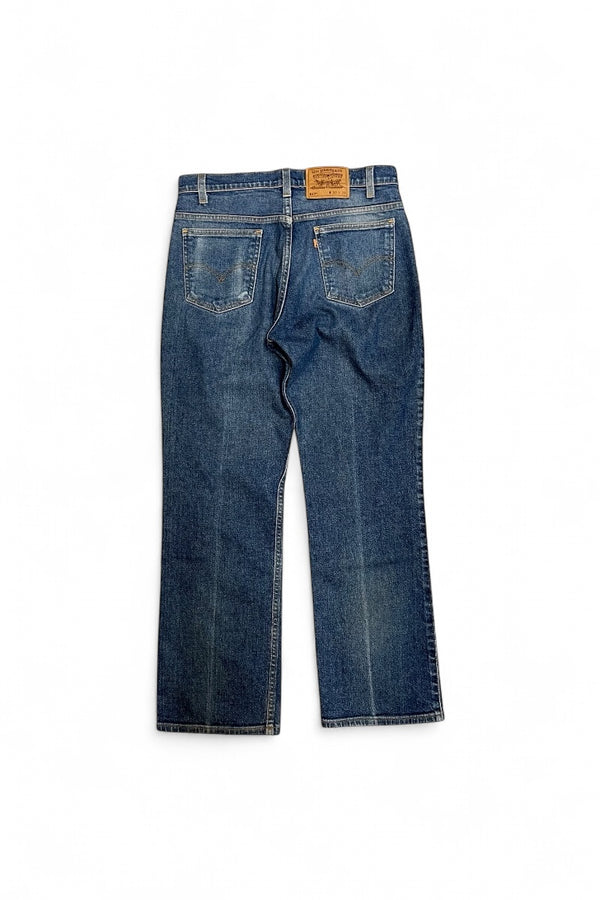 MADE IN USA 96'S 517 DENIM PANTS ORANGE TAB / INDIGO [SIZE: 33 USED]
