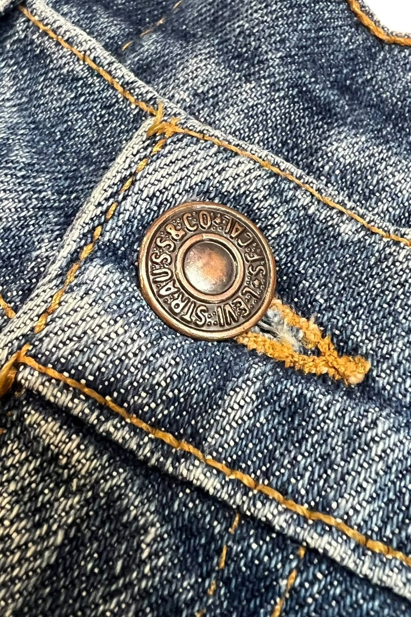 MADE IN USA 96'S 517 DENIM PANTS ORANGE TAB / INDIGO [SIZE: 33 USED]
