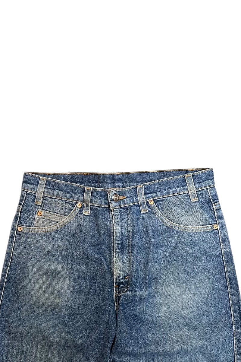 MADE IN USA 96'S 517 DENIM PANTS ORANGE TAB / INDIGO [SIZE: 33 USED]