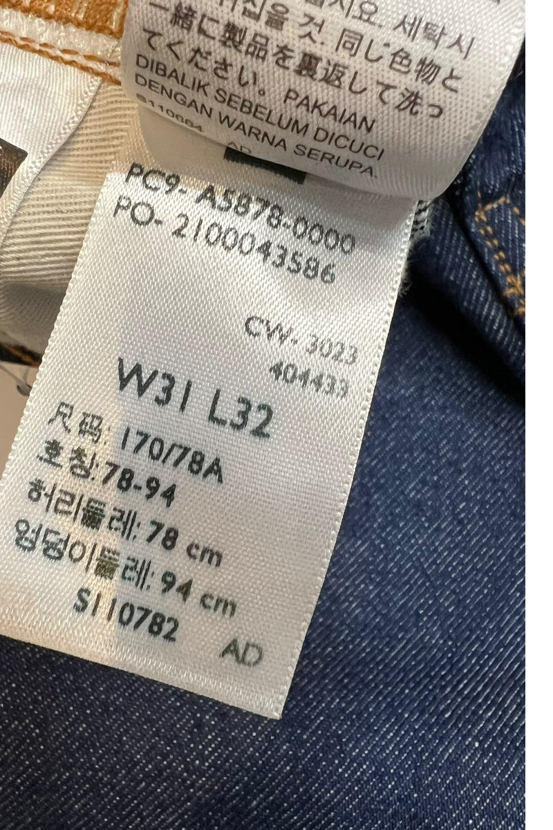 23'S BLUE TAB 505 BIG E DENIM PANTS REPLICA / INDIGO [SIZE: 31 USED]