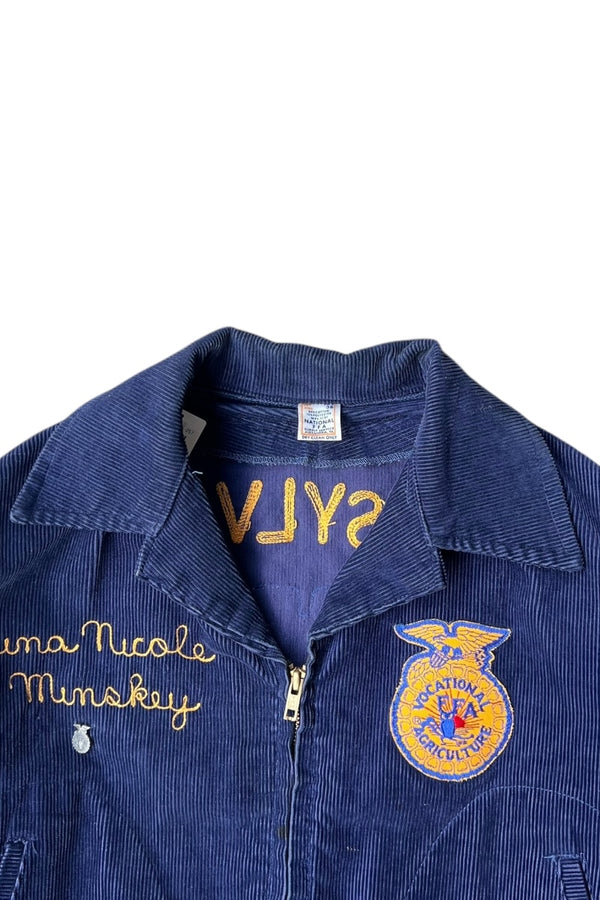 MADE IN USA 80'S FFA JACKET LOT 103 PENNSYLVANIA / NAVY [SIZE: 38 USED]