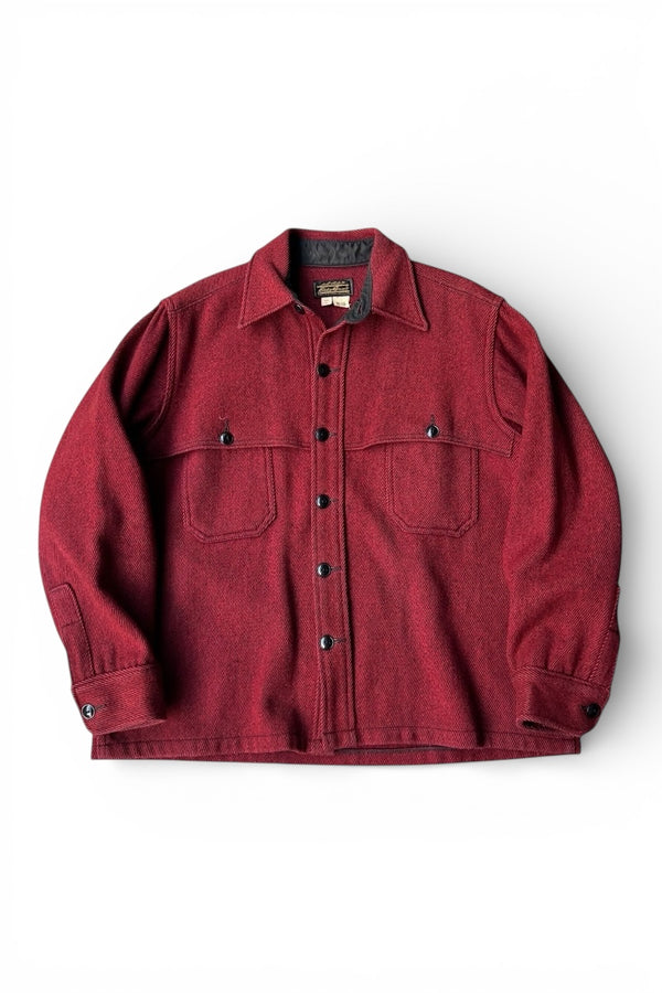 MADE IN USA 70-80s WOOL JACKET / RED [SIZE: XL USED]