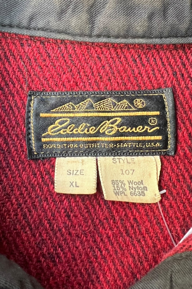 MADE IN USA 70-80s WOOL JACKET / RED [SIZE: XL USED]