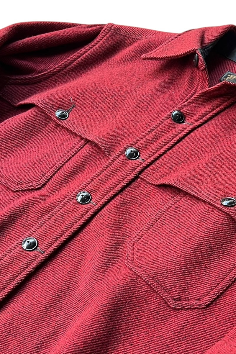 MADE IN USA 70-80s WOOL JACKET / RED [SIZE: XL USED]