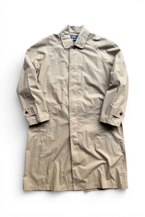 90'S SOUTIEN COLLAR COAT / BEIGE [SIZE: S USED]