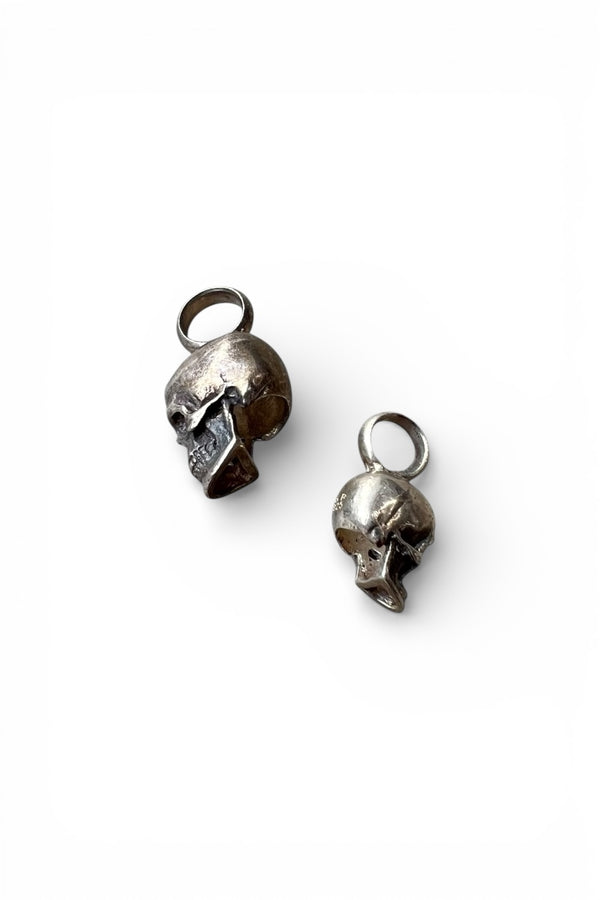 SILVER PENDANT TOP SKULL 2SET / SILVER [SIZE: ONE SIZE USED]