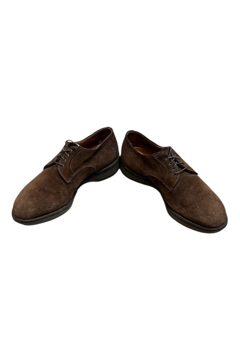 80's 5913 PLAIN TOE SUEDE SHOES WITH SHOE TREE / BROWN [SIZE: US9.0 (27.5cm) USED]