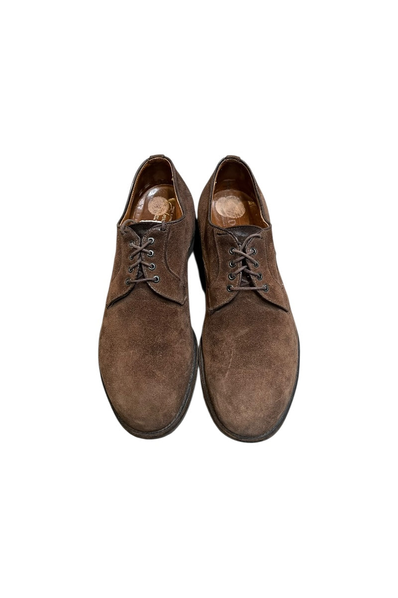 80's 5913 PLAIN TOE SUEDE SHOES WITH SHOE TREE / BROWN [SIZE: US9.0 (27.5cm) USED]