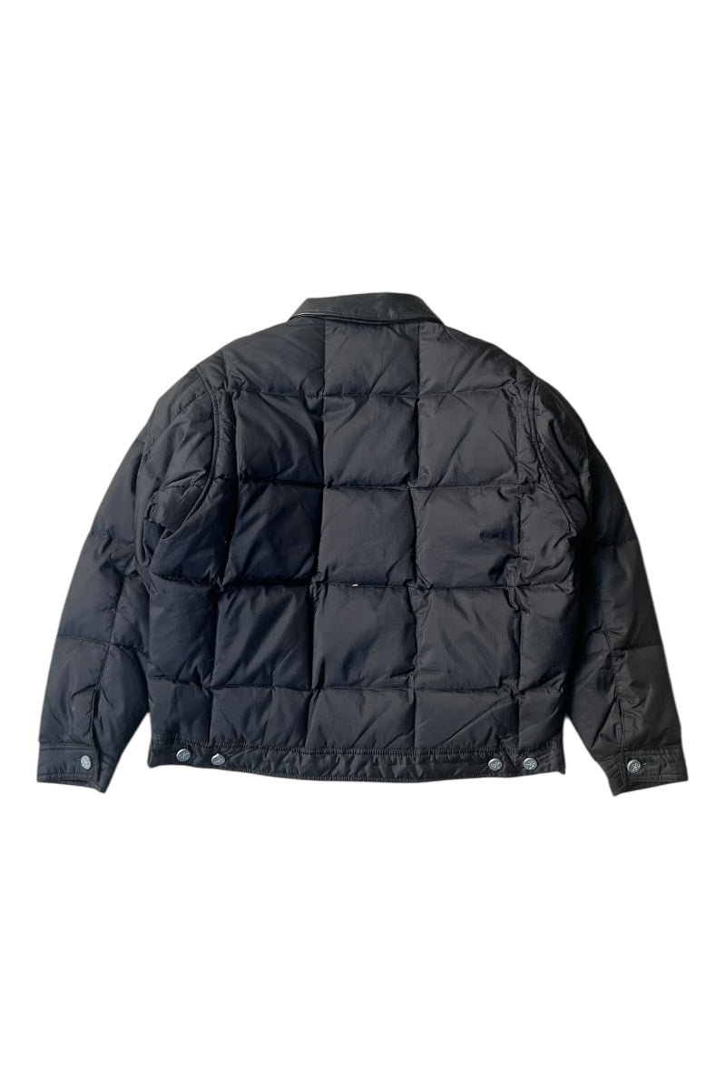 Y2K EARLY 00'S RIP STOP DOWN JACKET / BLACK [SIZE: M USED]