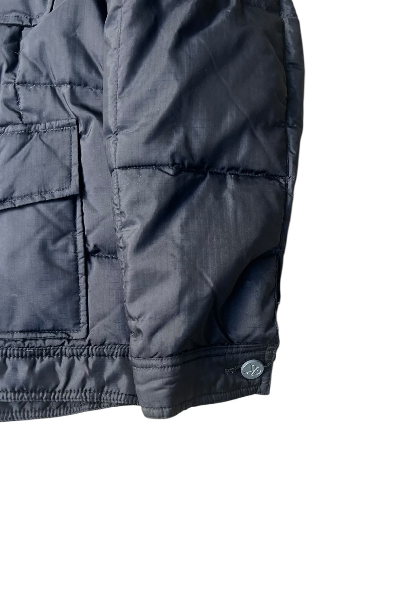 Y2K EARLY 00'S RIP STOP DOWN JACKET / BLACK [SIZE: M USED]