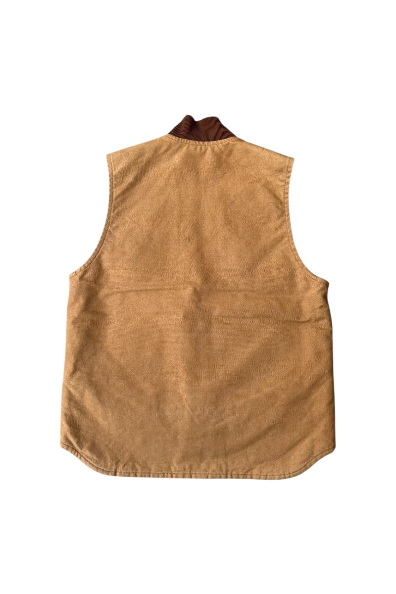 21S MADE IN MEXICO DUCK VEST W/QUILTING LINER / BEIGE [SIZE: M USED]
