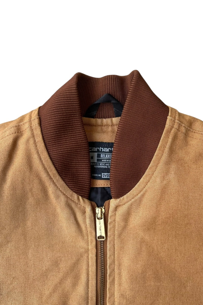 21S MADE IN MEXICO DUCK VEST W/QUILTING LINER / BEIGE [SIZE: M USED]