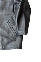 画像をギャラリービューアに読み込む, MADE IN TURKEY 90'S LEATHER COAT / BLACK [SIZE: M USED]
