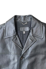 画像をギャラリービューアに読み込む, MADE IN TURKEY 90'S LEATHER COAT / BLACK [SIZE: M USED]

