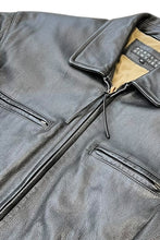 画像をギャラリービューアに読み込む, 90'S ZIP UP LEATHER JACKET / BLACK [SIZE: M USED]
