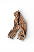 画像をギャラリービューアに読み込む, MADE IN ENGLAND LAMBS WOOL SCARF / BROWN [SIZE: ONE SIZE USED]
