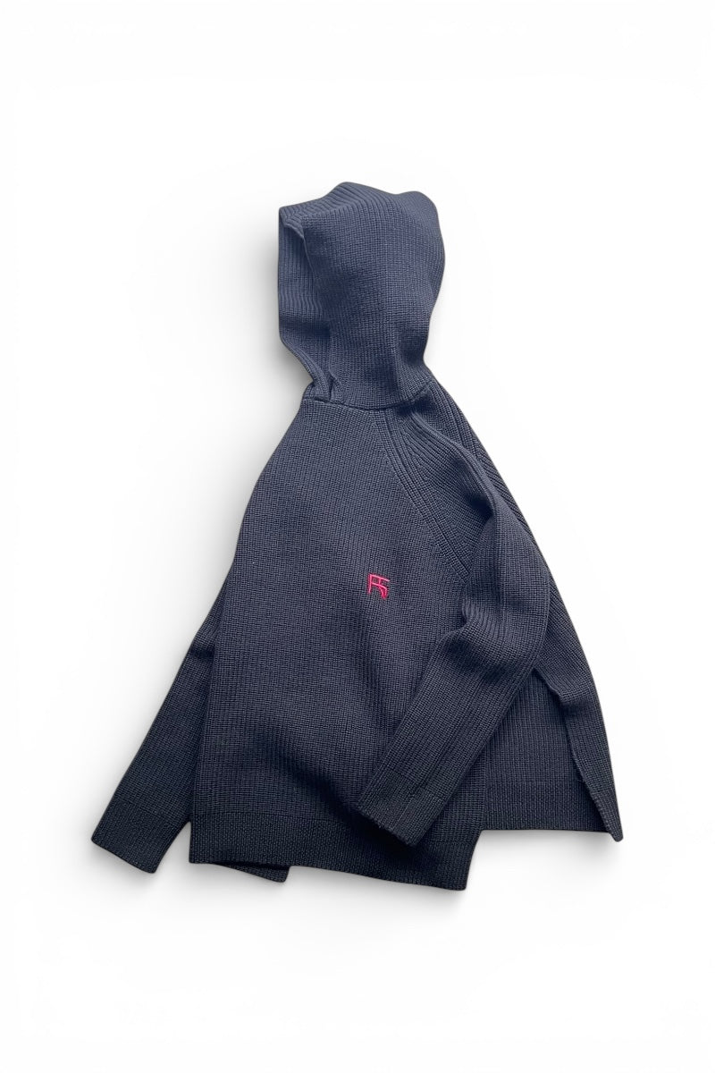 MADE IN ITALY 18AW HOODIE SWEATER / BLACK [SIZE: XS USED]