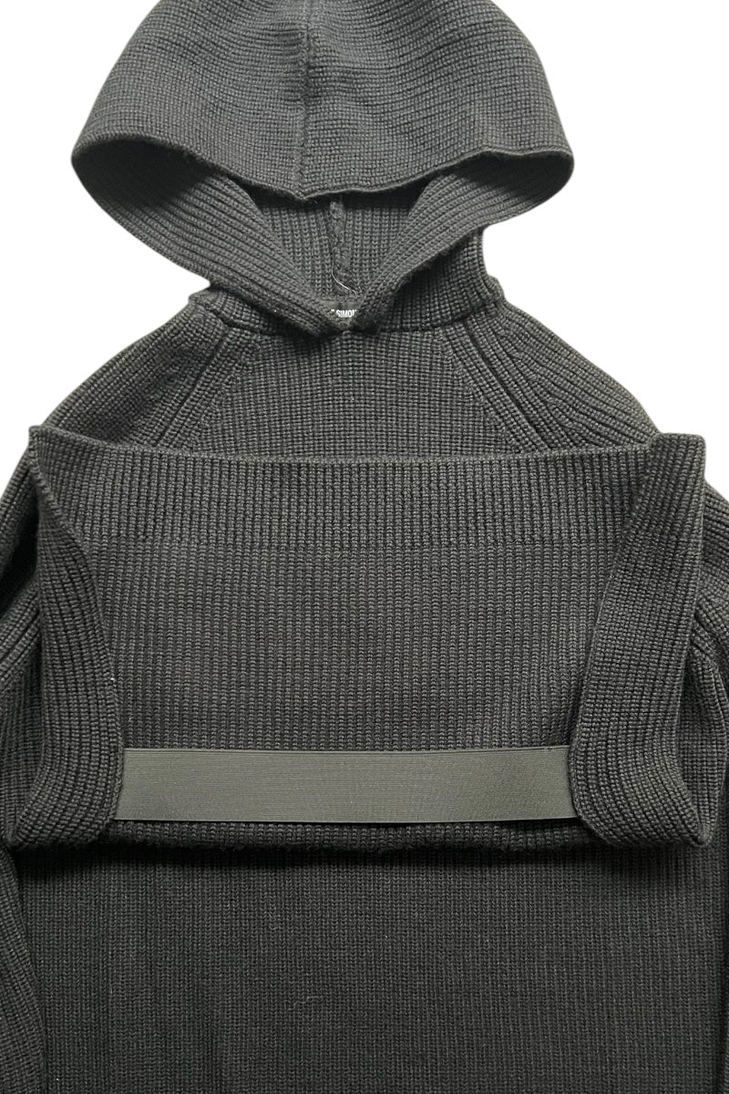 MADE IN ITALY 18AW HOODIE SWEATER / BLACK [SIZE: XS USED]