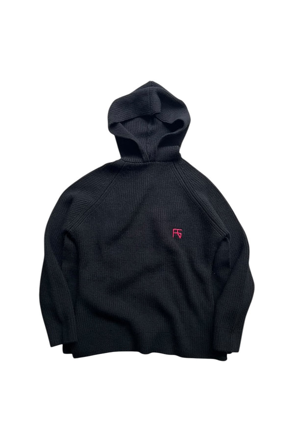 MADE IN ITALY 18AW HOODIE SWEATER / BLACK [SIZE: XS USED]