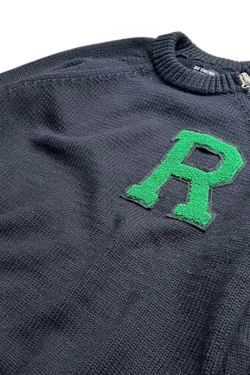 MADE IN ITALY 20-21AW SHOULDER ZIP SWEATER / BLACK [SIZE: S USED]