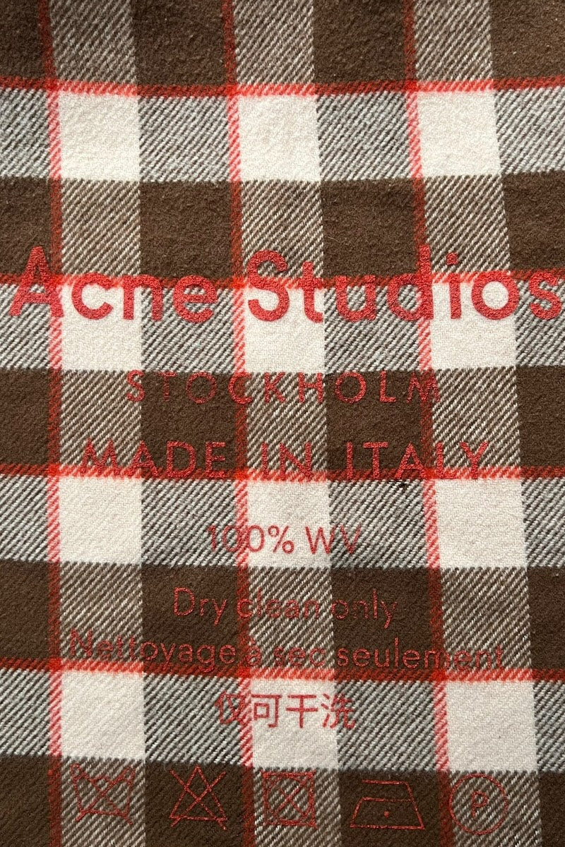 MADE IN ITALY WOOL SCARF / CHECK [SIZE: ONE SIZE USED]