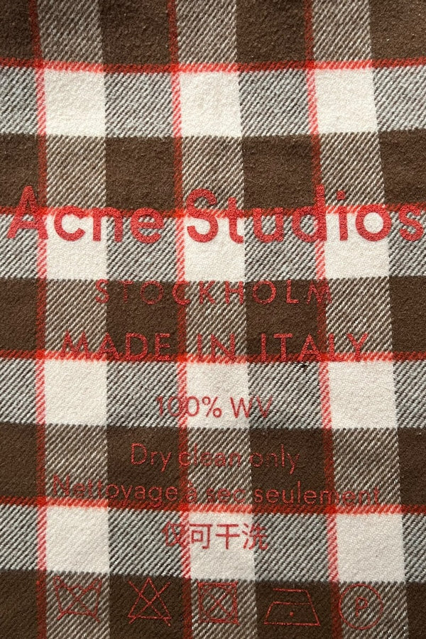 MADE IN ITALY WOOL SCARF / CHECK [SIZE: ONE SIZE USED]