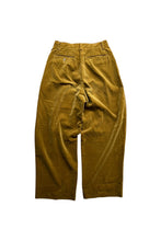 画像をギャラリービューアに読み込む, MADE IN JAPAN 80-90'S VELOUR SLACKS PANTS / YELLOW [SIZE: S USED]
