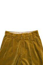 画像をギャラリービューアに読み込む, MADE IN JAPAN 80-90'S VELOUR SLACKS PANTS / YELLOW [SIZE: S USED]
