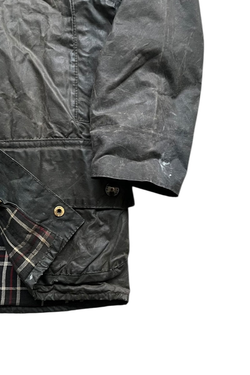 MADE IN ENGLAND 82-87'S 2 ROYAL WARRANT BEAUFORT OILED JACKET / KHAKI [SIZE: 34 USED]
