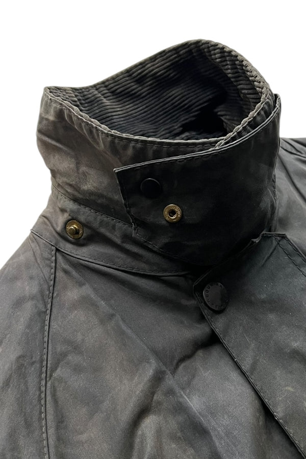 MADE IN ENGLAND 82-87'S 2 ROYAL WARRANT BEAUFORT OILED JACKET / KHAKI [SIZE: 34 USED]