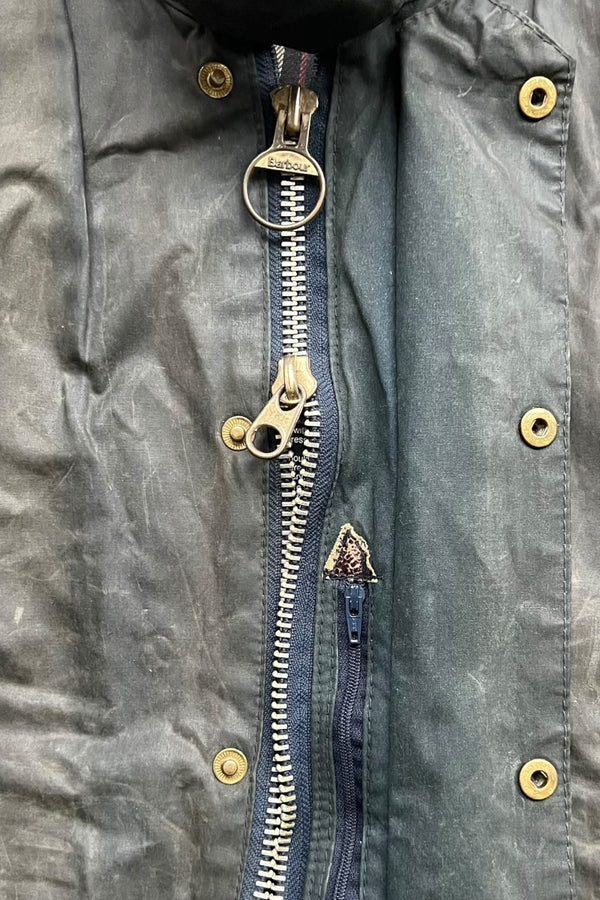 MADE IN ENGLAND 82-87'S 2 ROYAL WARRANT BEAUFORT OILED JACKET / KHAKI [SIZE: 34 USED]