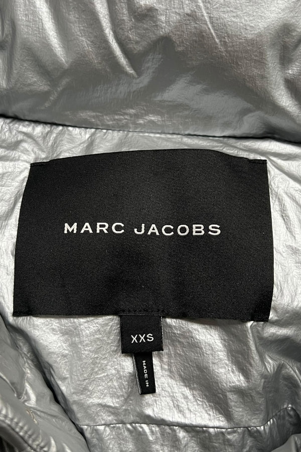 NYLON DOWN VEST / SILVER [SIZE: XXS USED]
