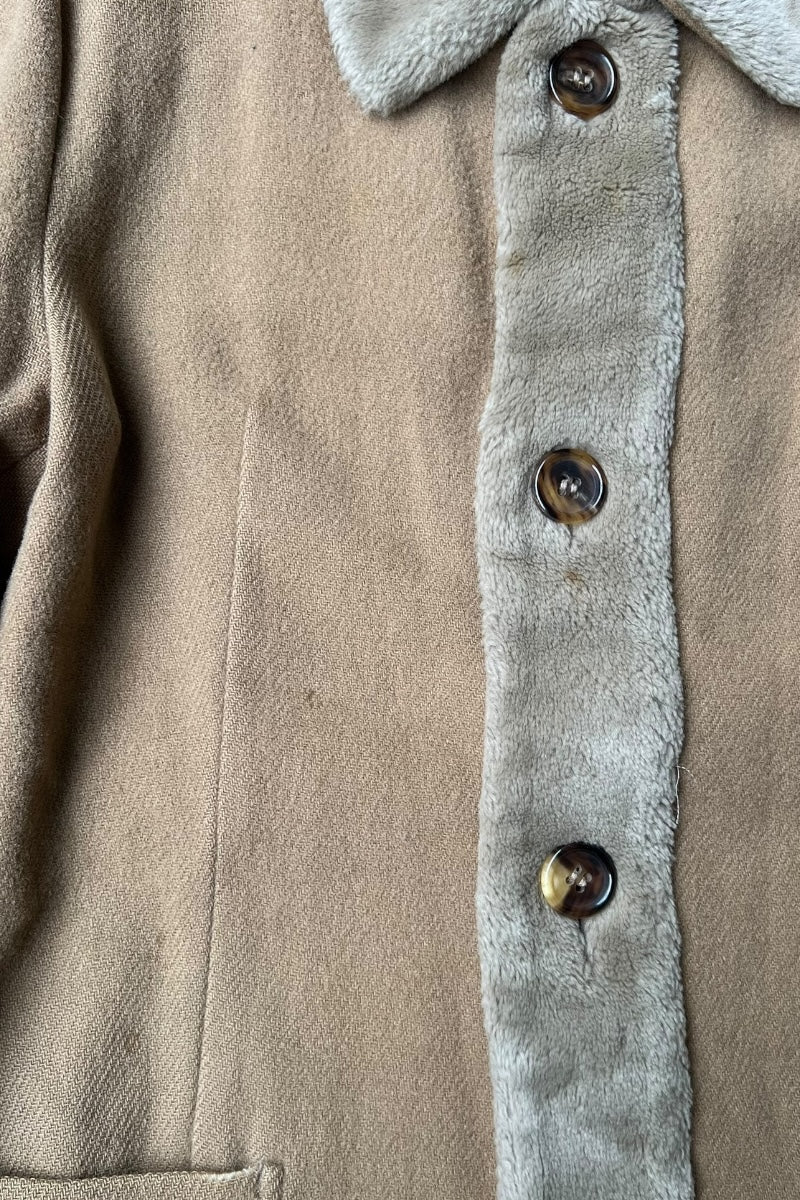 MADE IN JAPAN 96'S WOOL JACKET / BEIGE [SIZE: S USED]