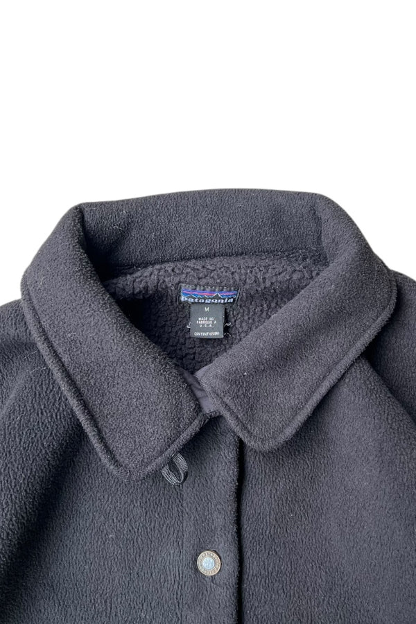 MADE IN USA 90'S-Y2K EARLY 00'S SHIRRING COAT / BLACK [SIZE: M USED]