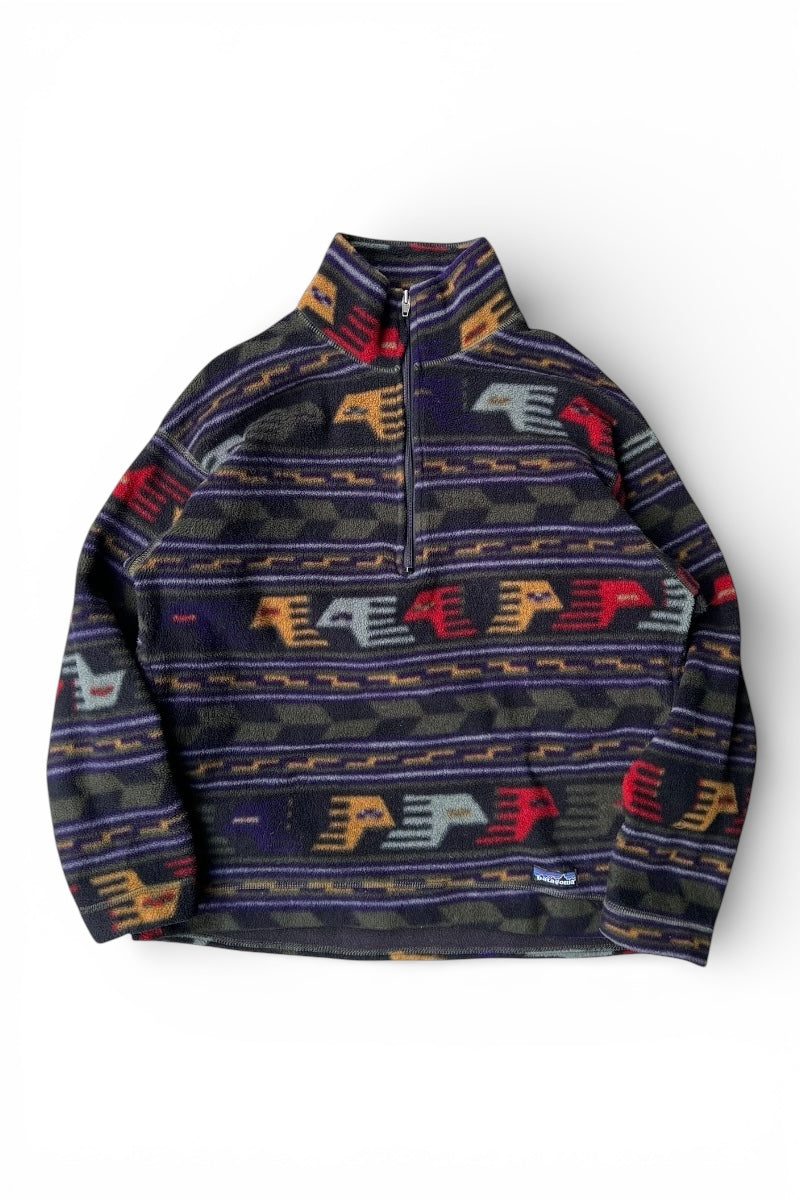 MADE IN USA 95'S SYNCHILLA ANATOLIA THUNDERBIRD AZTEC PATTERN [SIZE: M USED]