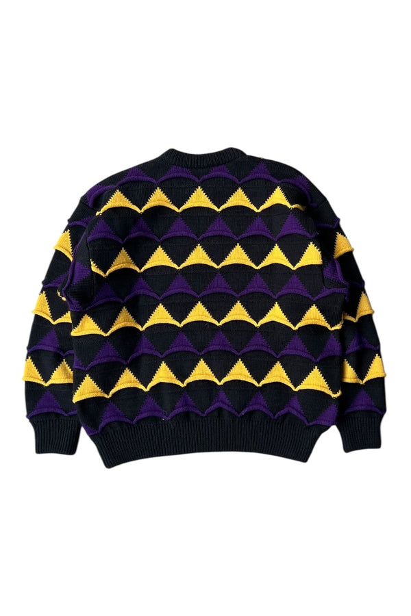 MADE IN AUSTRALIA 90'S WOOL KNIT SWEATER / BLACK [SIZE: L USED]