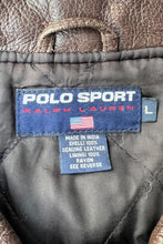 画像をギャラリービューアに読み込む, 90'S ZIP LEATHER JACKET / BROWN [SIZE: L USED]
