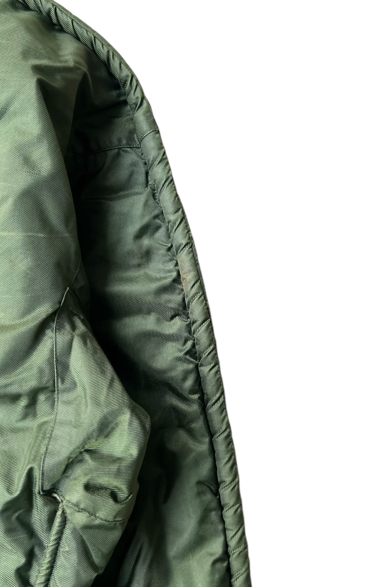 68'S A-1 TYPE NYLON DECK JACKET / GREEN [SIZE: XL USED]