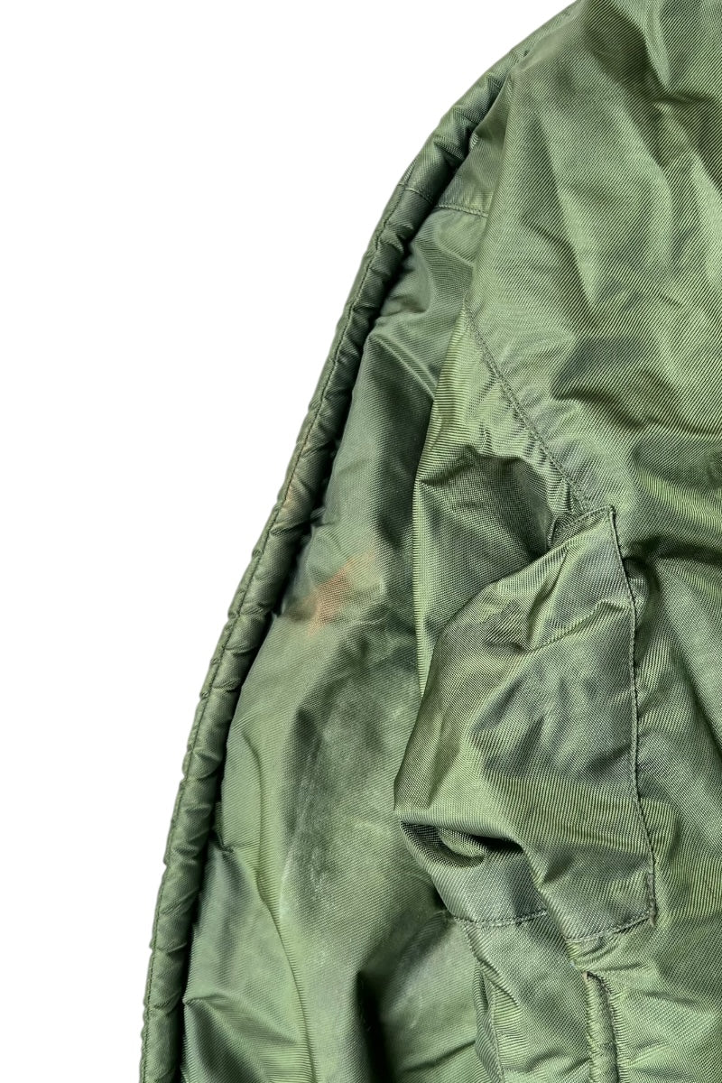 68'S A-1 TYPE NYLON DECK JACKET / GREEN [SIZE: XL USED]