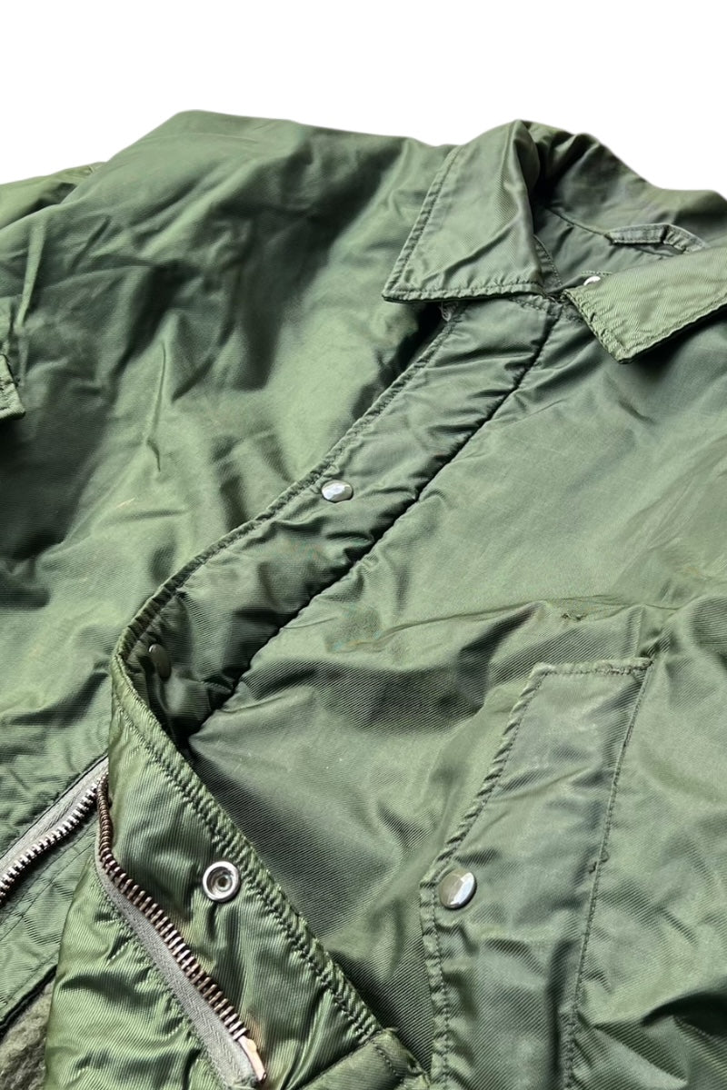 68'S A-1 TYPE NYLON DECK JACKET / GREEN [SIZE: XL USED]