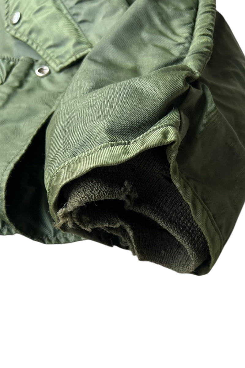 68'S A-1 TYPE NYLON DECK JACKET / GREEN [SIZE: XL USED]